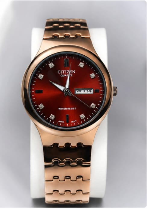 citizen red interior watch