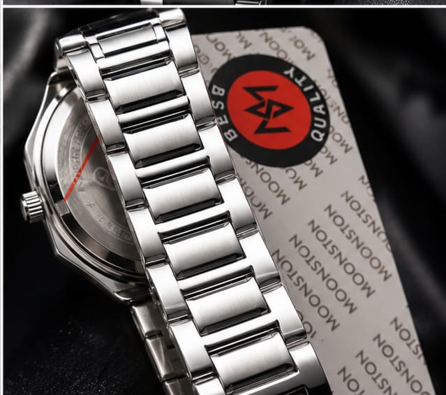 moonston luxury watch in silver
