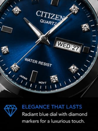 citizen blue interior mens watch