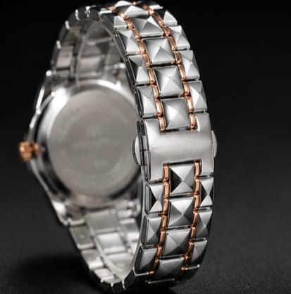 Moonston Men's Luxury Two-Tone Quartz Watch with Day & Date Display