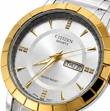 Citizen Men's Two-Tone Quartz Watch with Day & Date Display
